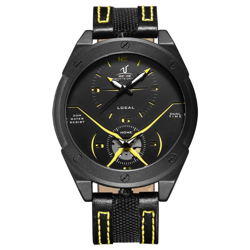 Fargerik Unik Design Herre Armbåndsur Dual Time Display Quartz Klokker