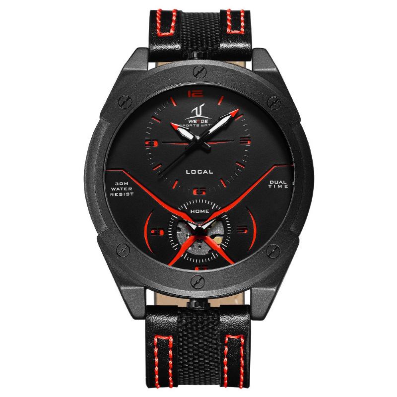 Fargerik Unik Design Herre Armbåndsur Dual Time Display Quartz Klokker