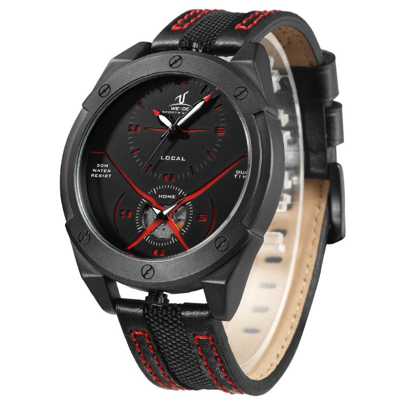 Fargerik Unik Design Herre Armbåndsur Dual Time Display Quartz Klokker