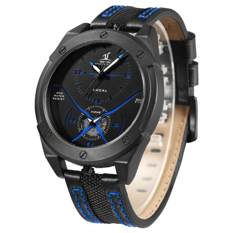 Fargerik Unik Design Herre Armbåndsur Dual Time Display Quartz Klokker