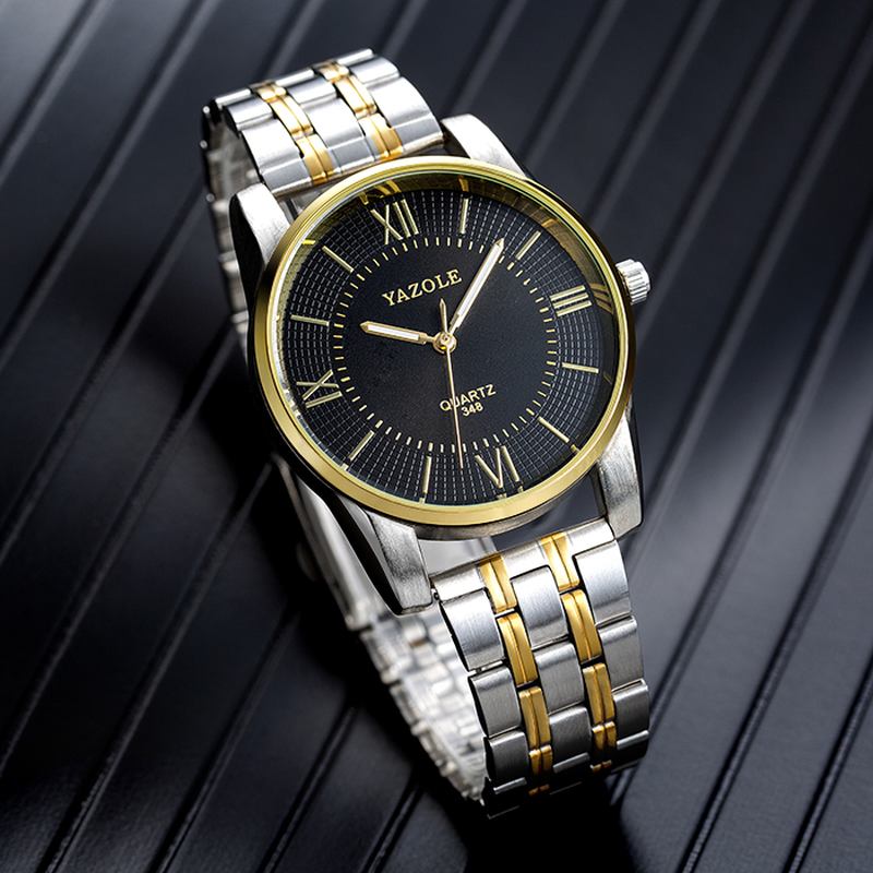 Full Steel Herre Mote Business Style Liminous Display Quartz Watch