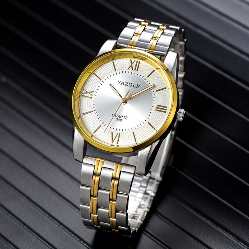 Full Steel Herre Mote Business Style Liminous Display Quartz Watch