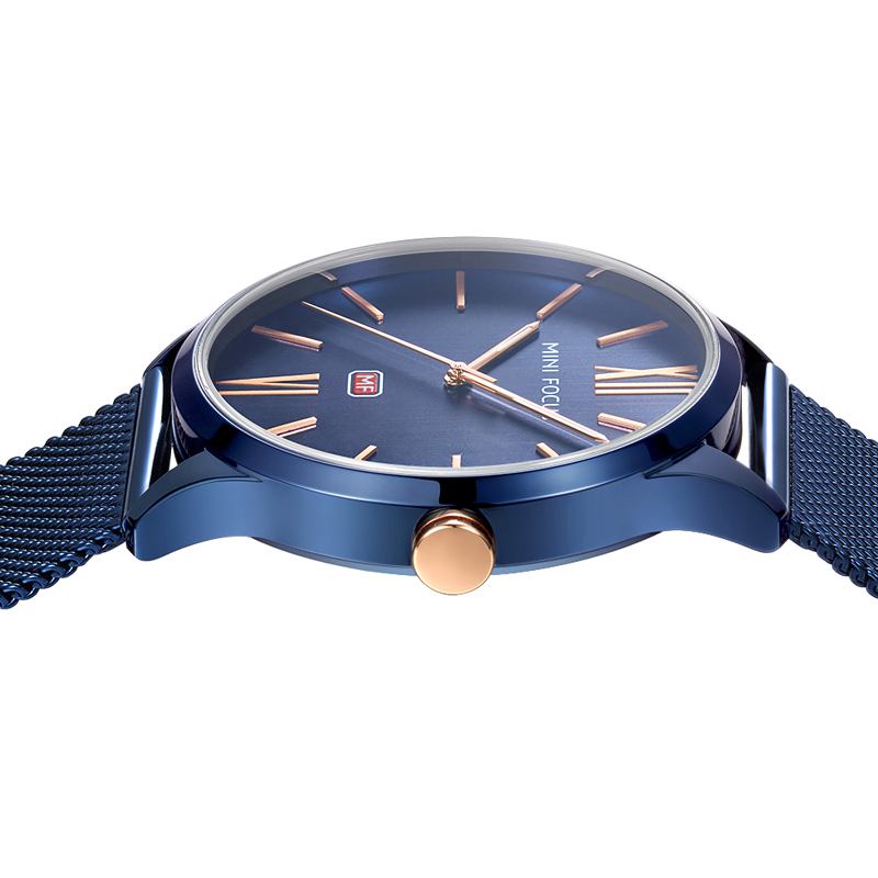 Herreklokke Simple Design Analog Quartz Movement Watch