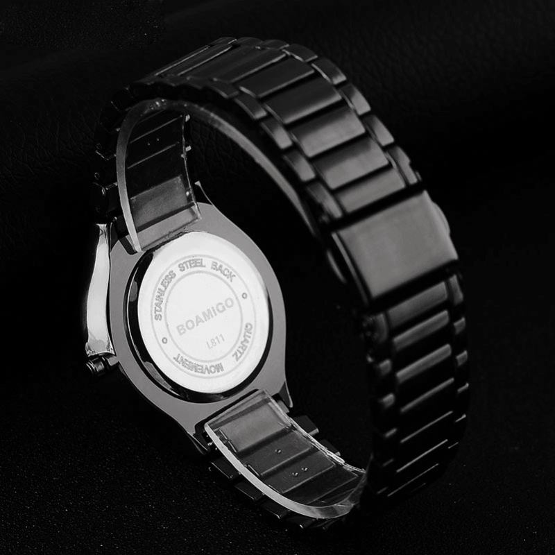 Menn Full Metal Strap Enkel Dial Fritids Style Vanntett Watch Quartz Watch