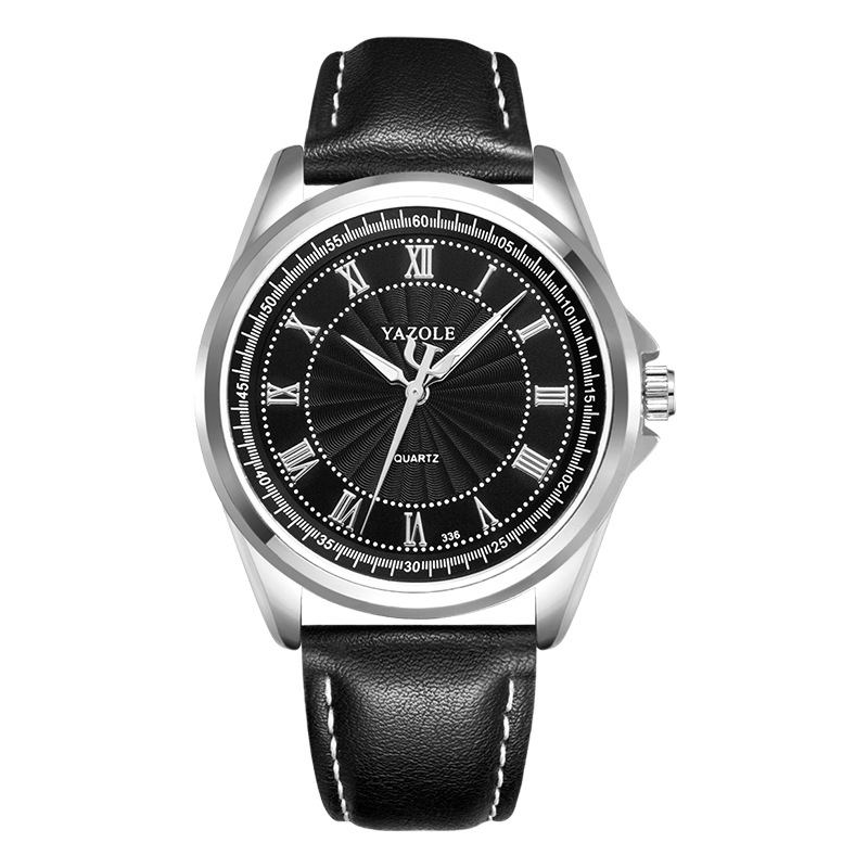 Mote Business Vanntett Creative Dial Lærreim Herre Quartz Watch