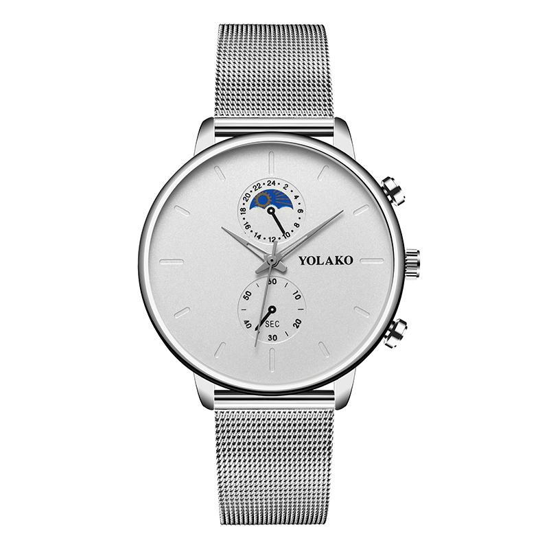 Mote Mesh Strap Menn Vanntett Business Style Watch Quartz Watch