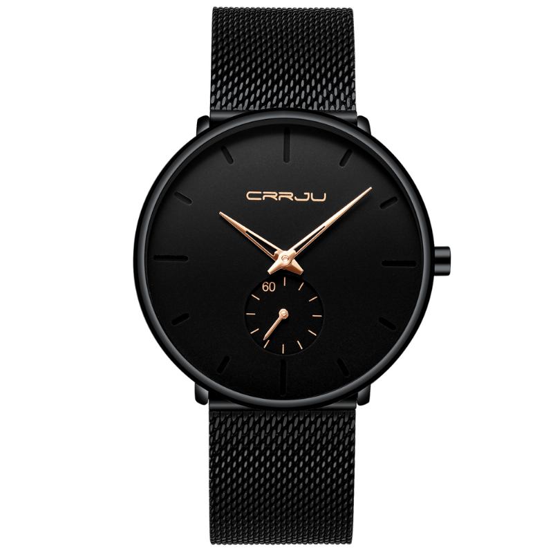 Simple Dial Bright Needle Herre Mote Quartz Watch