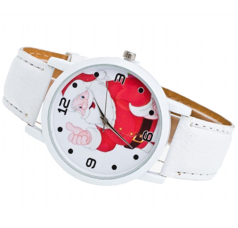 Tegneserie Julenissen Tommelen Opp Søt Fahsion Kid Watch Quartz Watch