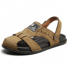 Menn Cow Leather Fritids Myk Sole Fishing Beach Sandaler