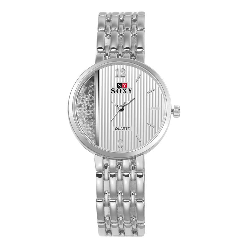 Crystal Fritids Style Dame Armbåndsur Unik Design Quartz Watch