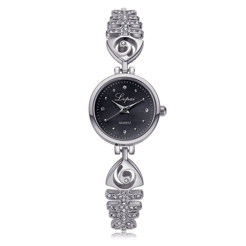 Diamond Dial Dame Armbånd Watch Full Steel Small Dial Quartz Klokker