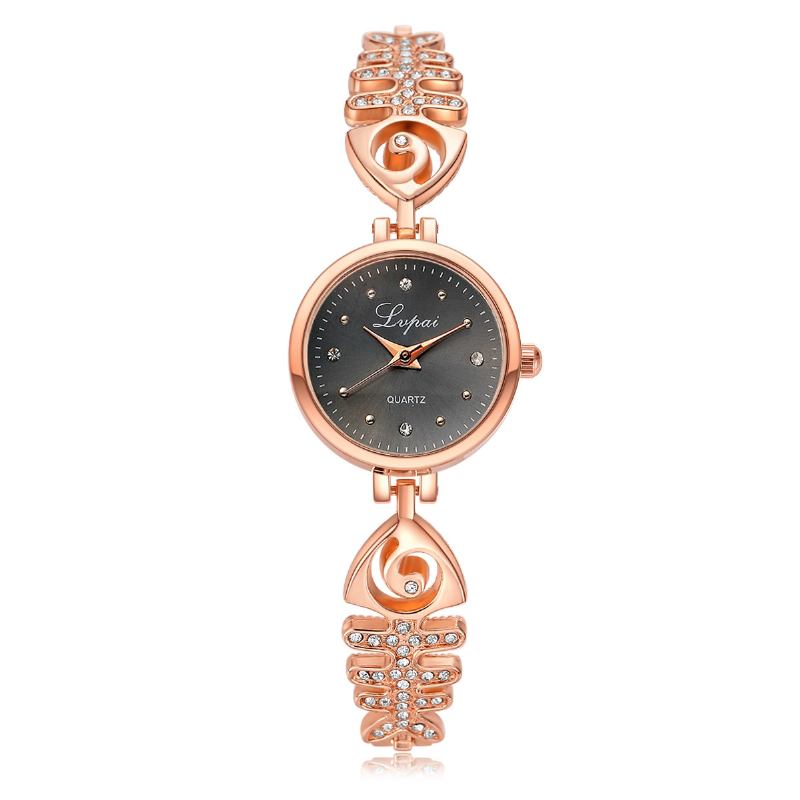 Diamond Dial Dame Armbånd Watch Full Steel Small Dial Quartz Klokker