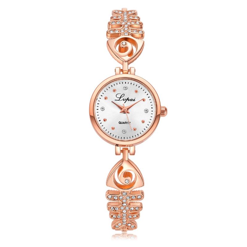 Diamond Dial Dame Armbånd Watch Full Steel Small Dial Quartz Klokker