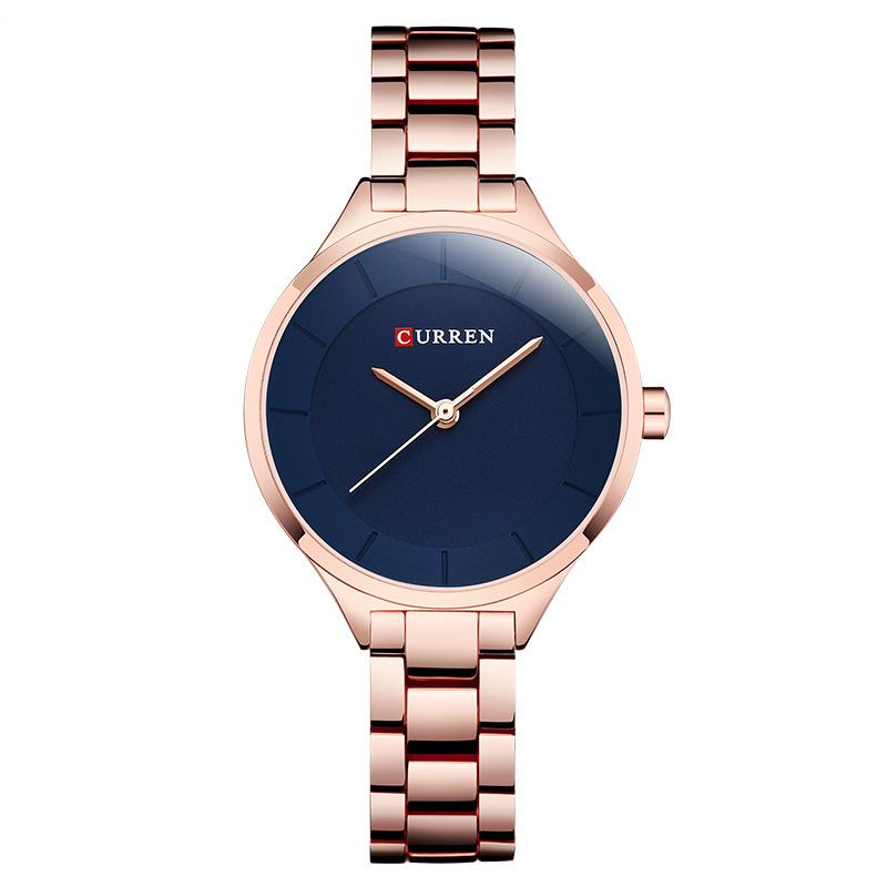 Full Steel Elegant Design Dameklokke Business Style Quartz Watch