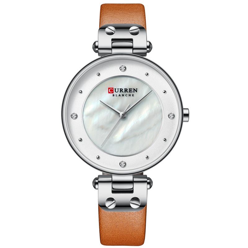 Mote Crystal Fritids Casual Dial Kvinner Quartz Watch