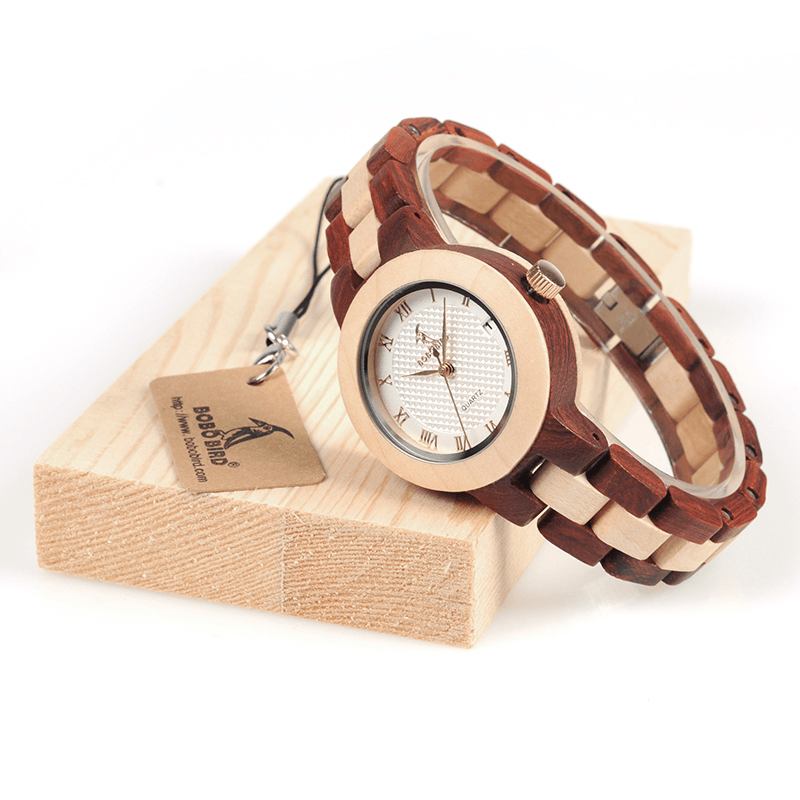 Romersk Tall Datovisning Dame Armbåndsur Tre Quartz Watch