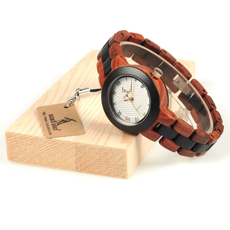 Romersk Tall Datovisning Dame Armbåndsur Tre Quartz Watch