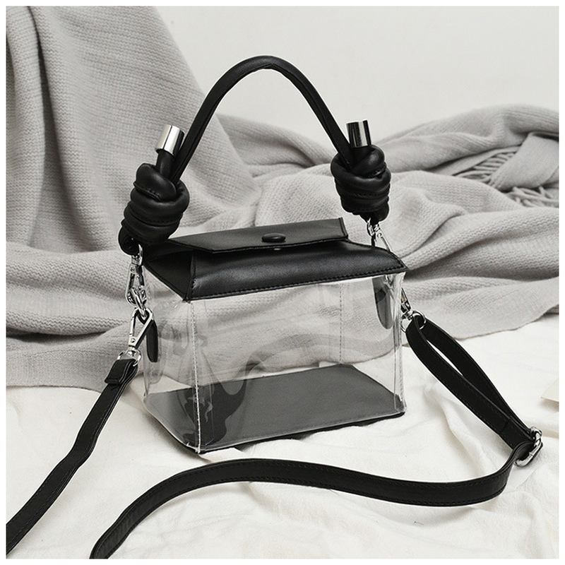 Damemote Pvc Transparent Crossbody Veske Skulderveske