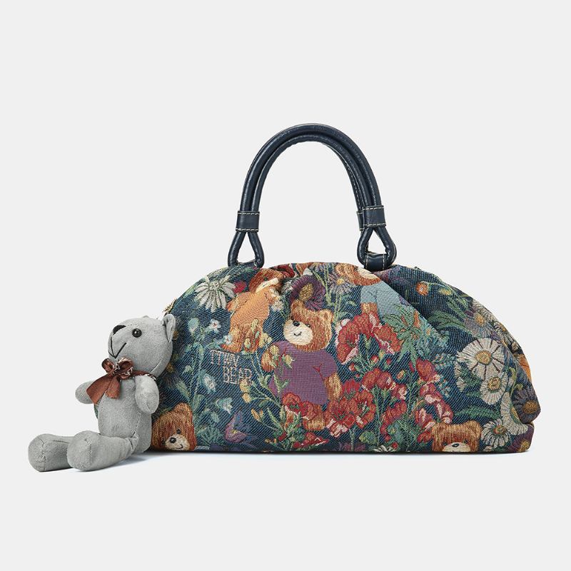 Kvinner Bear Pattern Fritids Handbag Crossbody Veske