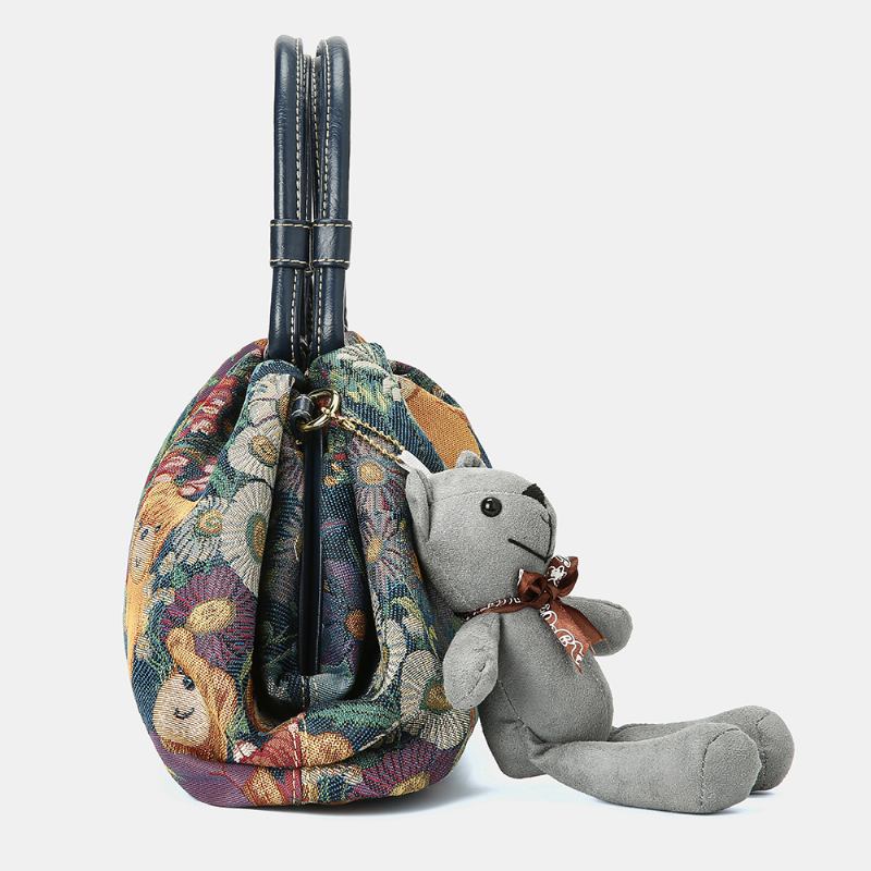 Kvinner Bear Pattern Fritids Handbag Crossbody Veske