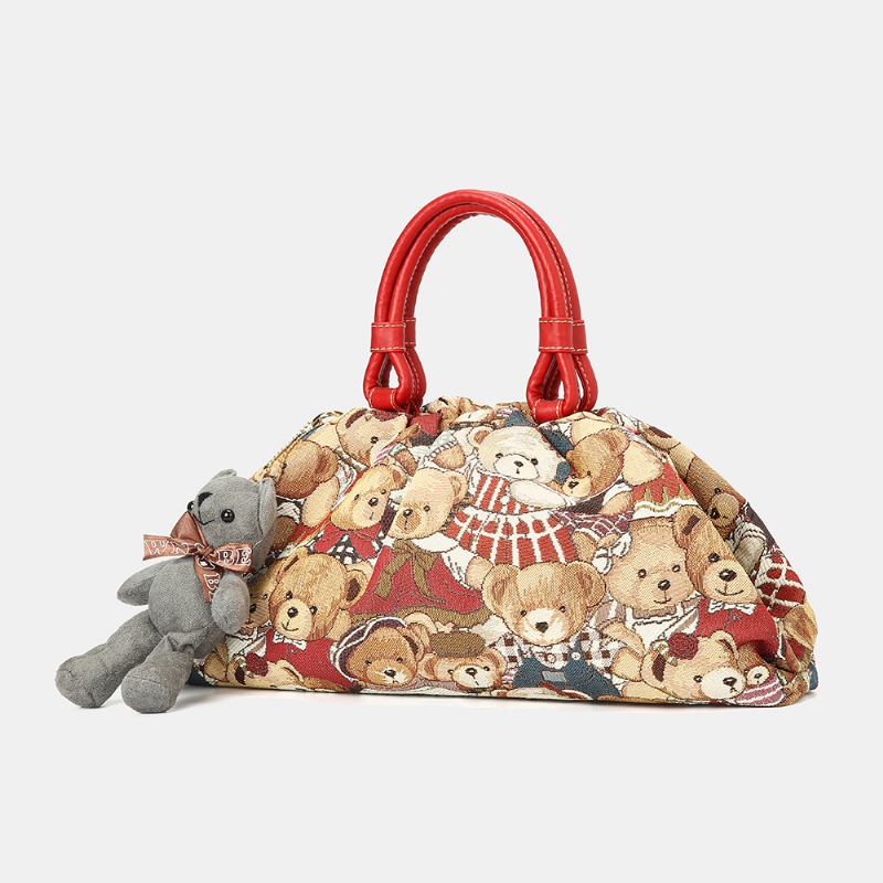 Kvinner Bear Pattern Fritids Handbag Crossbody Veske