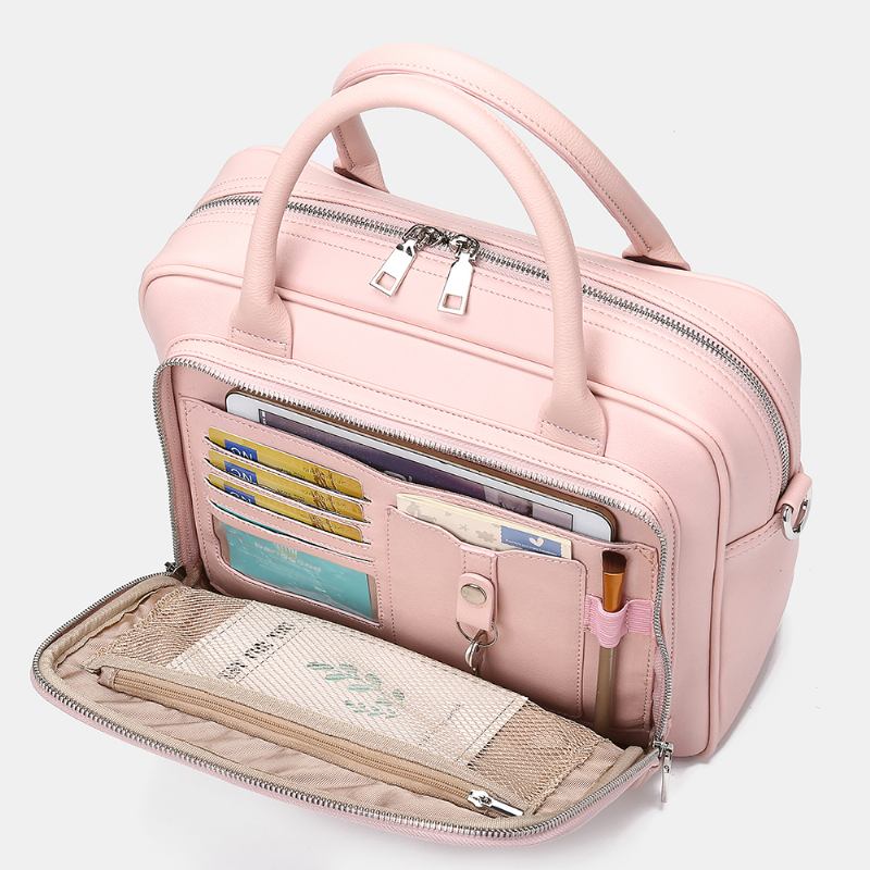 Kvinner Designer Stripet Laptop Veske Crossbody Veske Håndveske