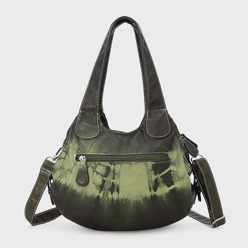 Kvinner Gradient Myk Kunstskinn Skulderveske Crossbody Veske Håndveske