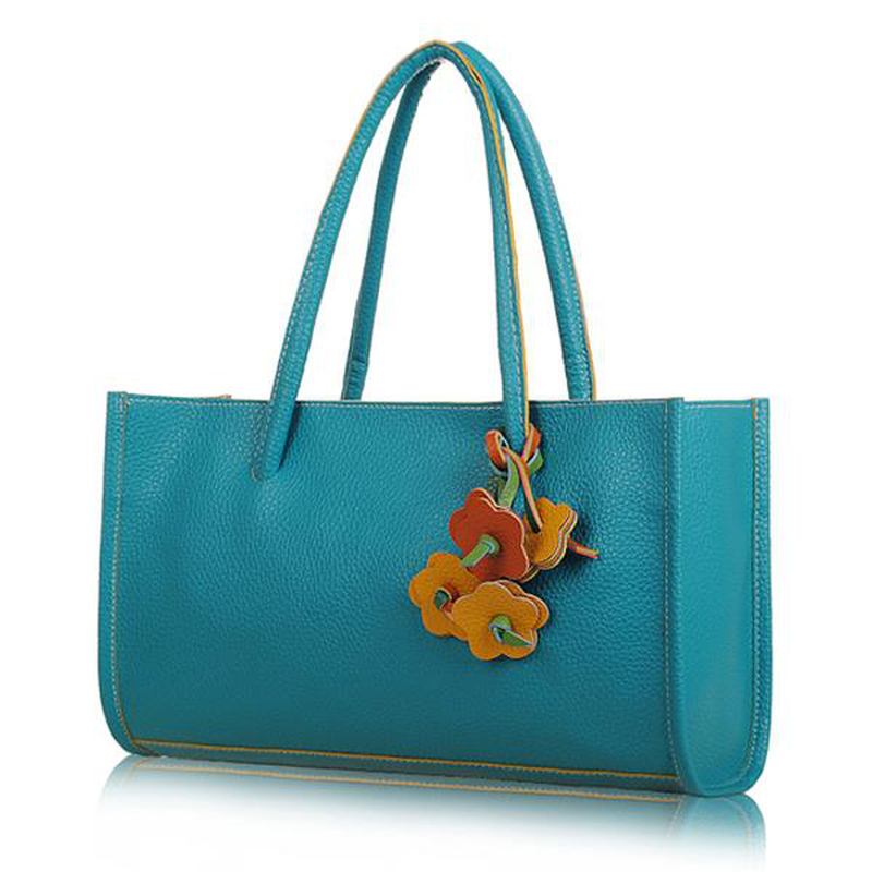 Kvinner Multi Colors Handbag Shopping Veske Fritids Tote Veske