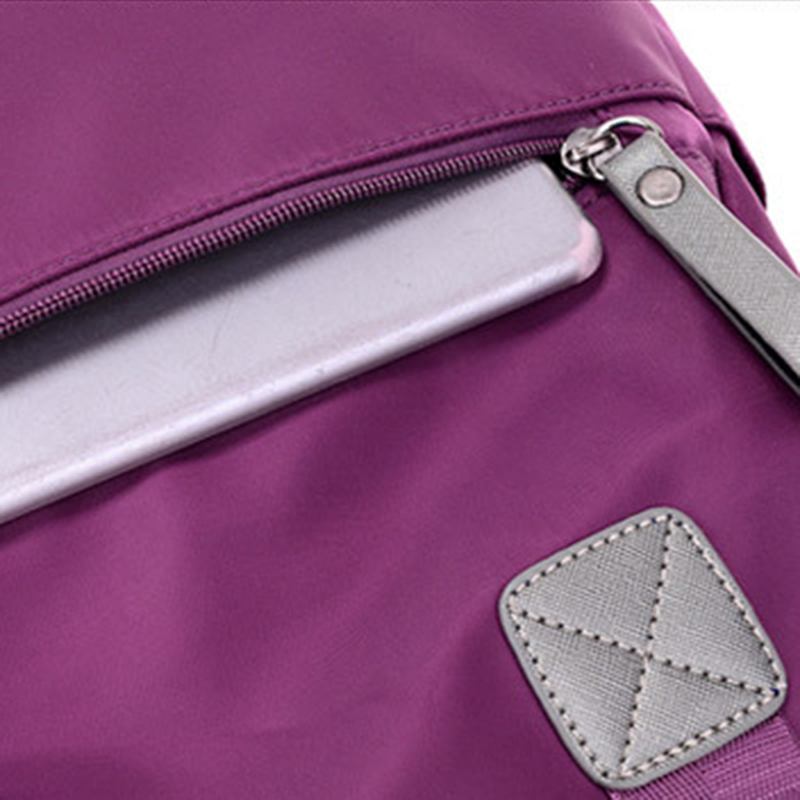 Kvinner Nylon Lett Vekt Multi Pocket Håndvesker Med Stor Kapasitet Crossbody-vesker