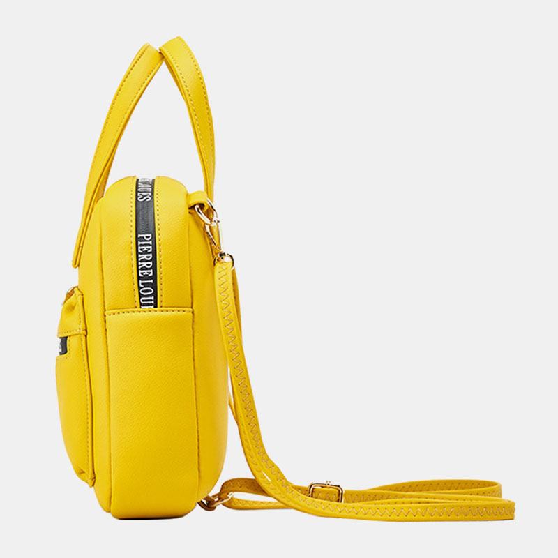 Kvinner Pure Color Liten Multifunksjonell Håndveske Crossbody Veske