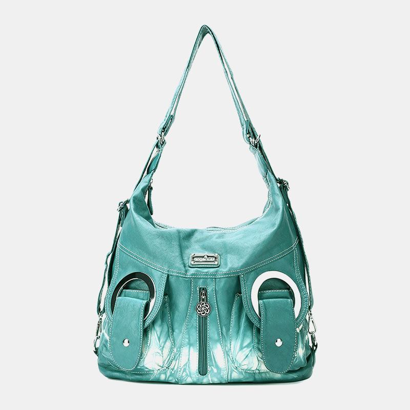 Kvinner Tie Dye Multi-carry Vanntett Crossbody Veske Med Stor Kapasitet Skulderveske Håndveske Ryggsekk