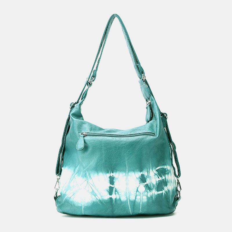 Kvinner Tie Dye Multi-carry Vanntett Crossbody Veske Med Stor Kapasitet Skulderveske Håndveske Ryggsekk