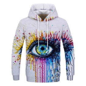 Grafitti Maleri Med Trykk Sweatshirt Med Trykk Sports Sweatshirt Collarless Digital Med Trykk Sweatshirt