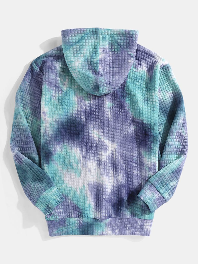 Herre Tie-dye Jacquard Hettegensere Med Snøring Med Lomme