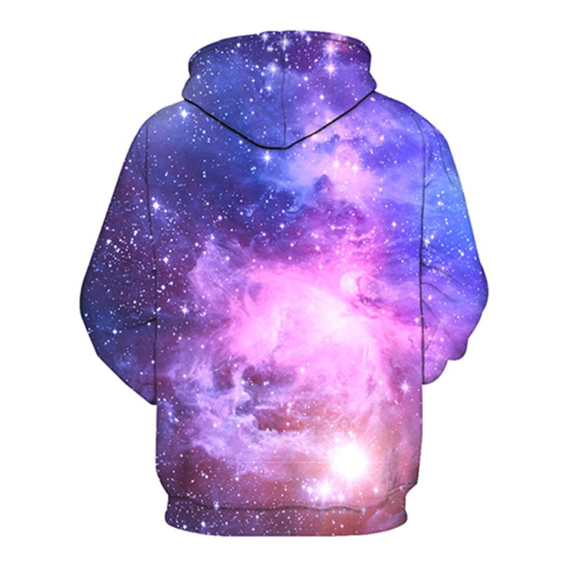 Starry Sky Digital Pocket Langermet Sweatshirt