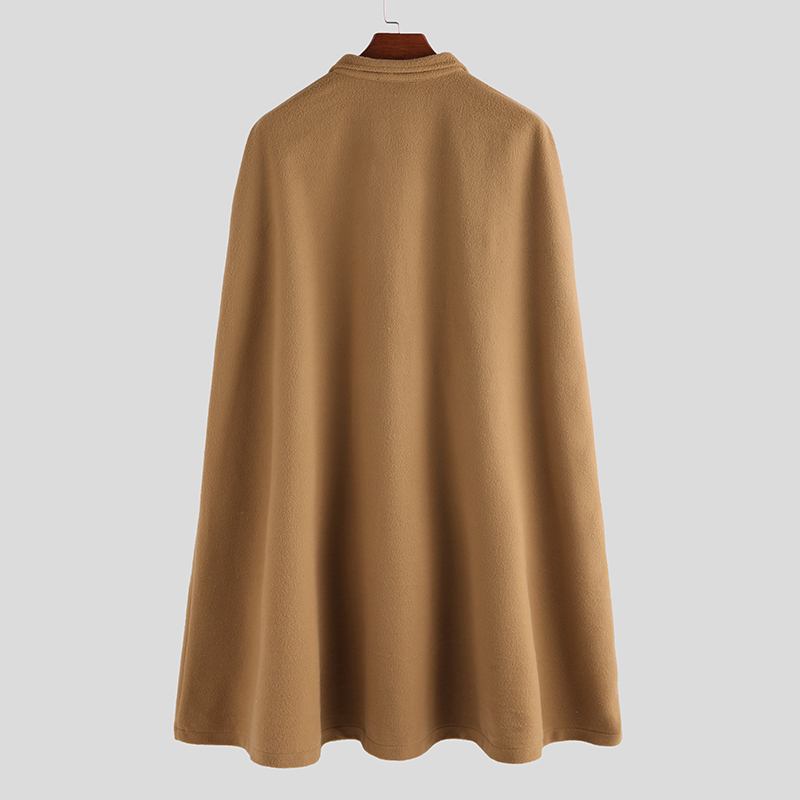 Herre New Mid Long Cloak Han Style Batwing Collar Coats