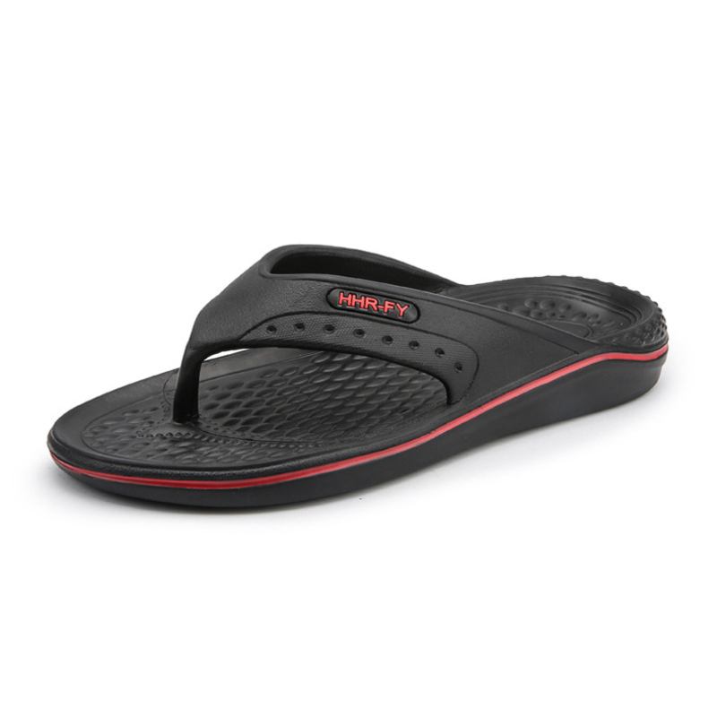 Menn Pustende Lett Myk Bunn Solid Beach Flip Flops Uformelle Tøfler