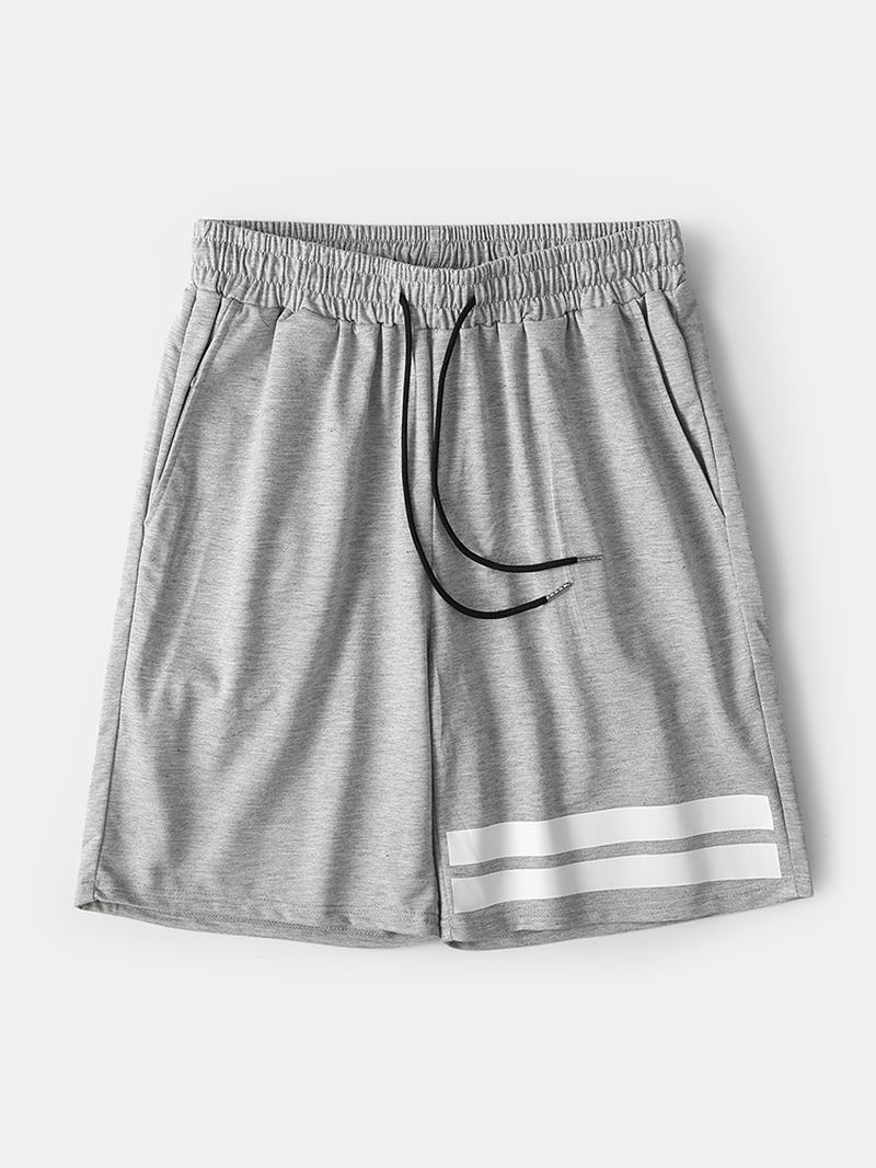 Herreprint Snøring Løs Pyjamas Shorts