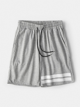 Herreprint Snøring Løs Pyjamas Shorts