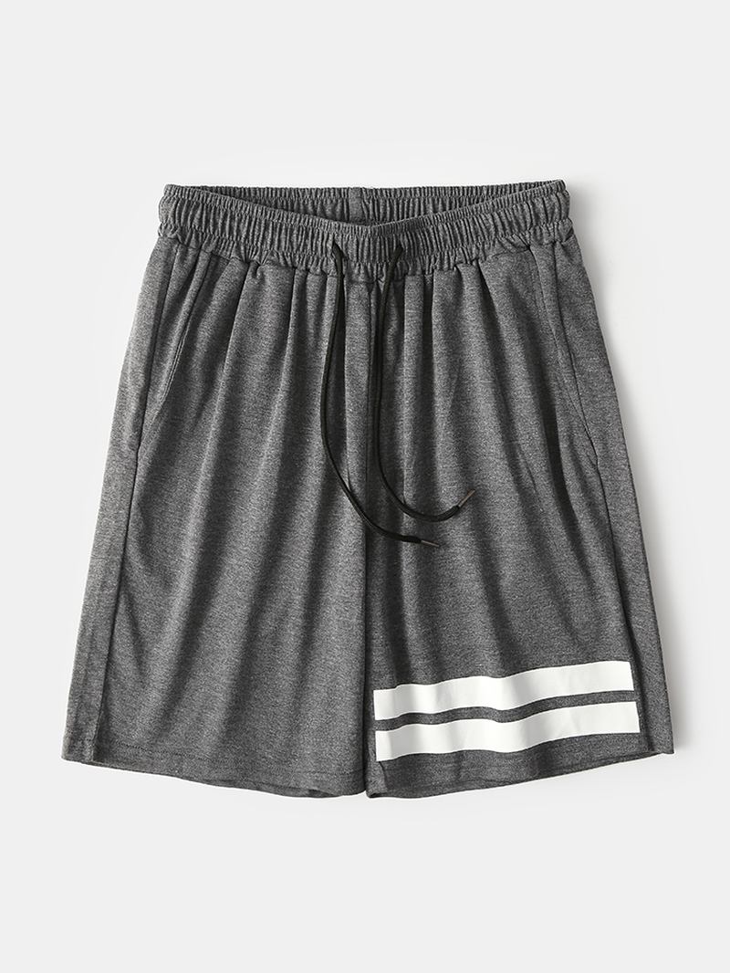 Herreprint Snøring Løs Pyjamas Shorts