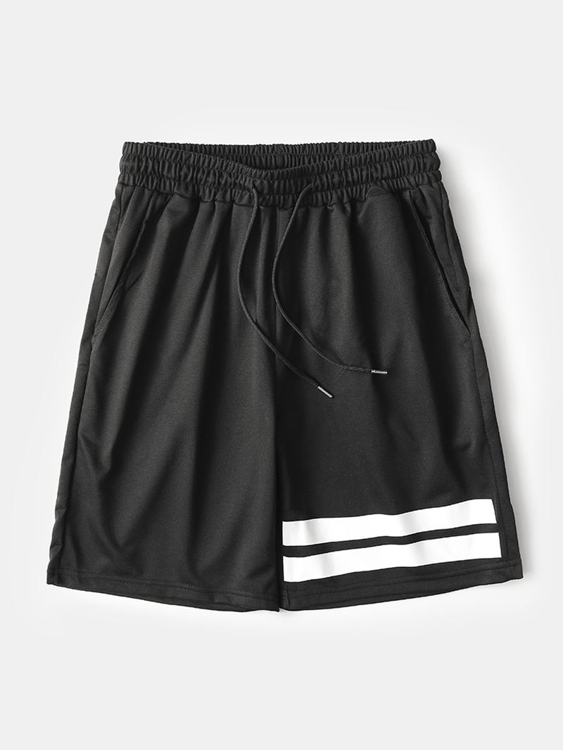 Herreprint Snøring Løs Pyjamas Shorts