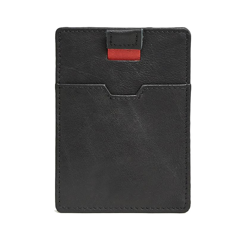 Blocking Anti Theft Menn Ekte Skinn Kortholder Retro Fritids Document Wallet