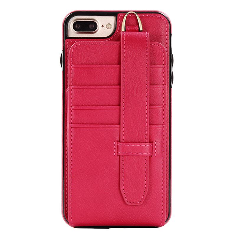 Ekte Skinn Multifunksjonell Iphone6/6s/6 Plus/6s Plus/7/7 Plus Etui Lommebokkortholder Telefonveske