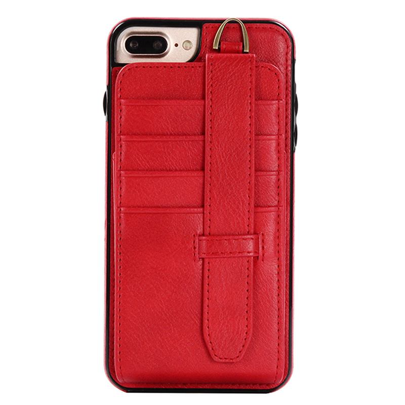 Ekte Skinn Multifunksjonell Iphone6/6s/6 Plus/6s Plus/7/7 Plus Etui Lommebokkortholder Telefonveske