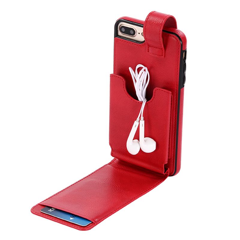 Ekte Skinn Multifunksjonell Iphone6/6s/6 Plus/6s Plus/7/7 Plus Etui Lommebokkortholder Telefonveske