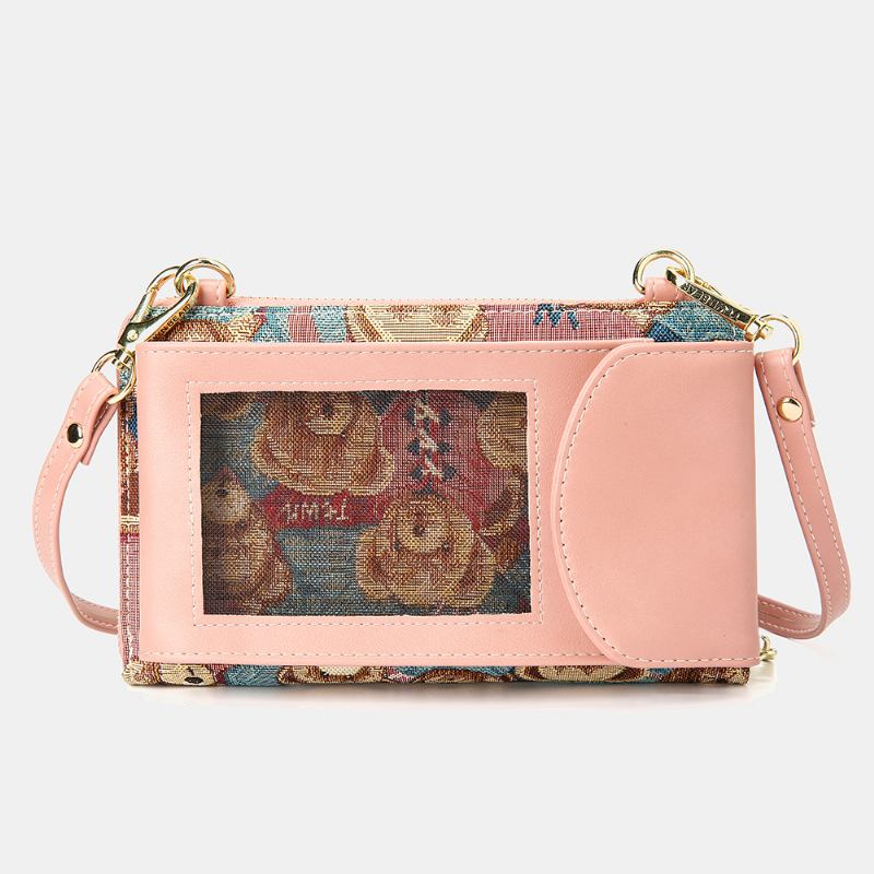 Kvinner Bjørnemønster 12 Kortspor Telefonveske Crossbody Veske Clutches Veske