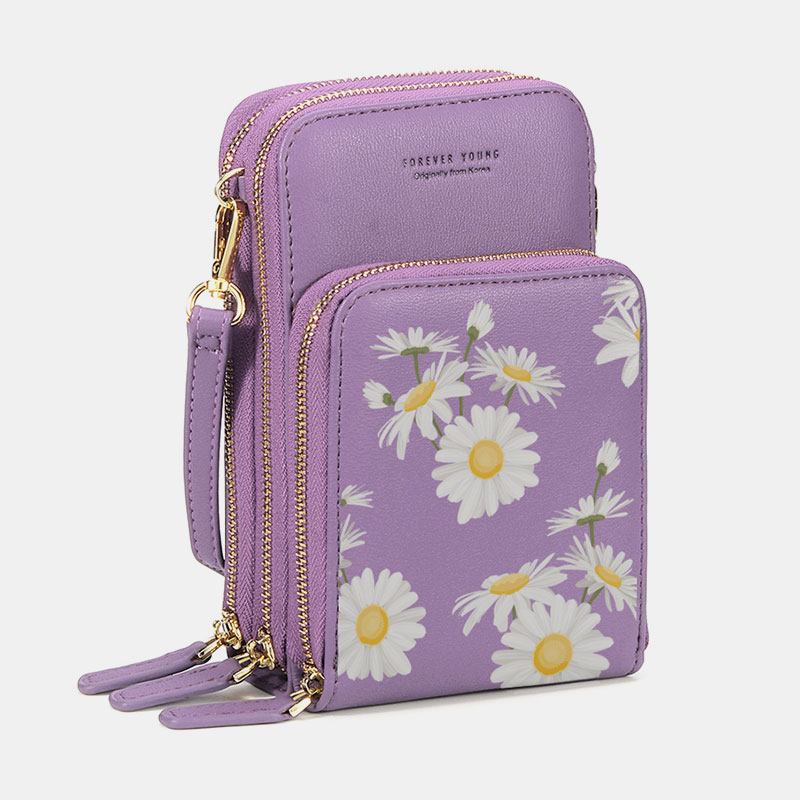 Kvinner Clutch Veske Kort Veske Telefon Veske Crossbody Veske