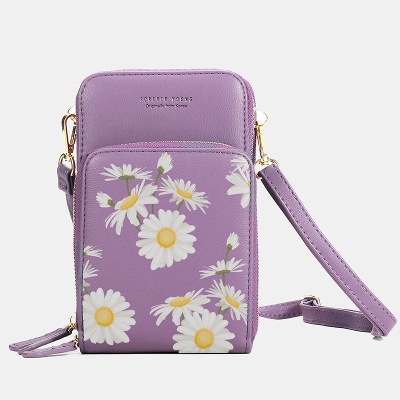 Kvinner Clutch Veske Kort Veske Telefon Veske Crossbody Veske