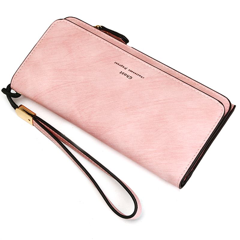 Kvinner Pu-skinn Vintage Retro Funksjonell Fritids Clutch-kortholder Lommebok