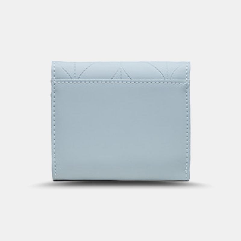 Kvinner Trifold Kort Lommebok Leaf Line Design Enkel Sammenleggbar Pengeklemme Multi-card Slot Card Holder